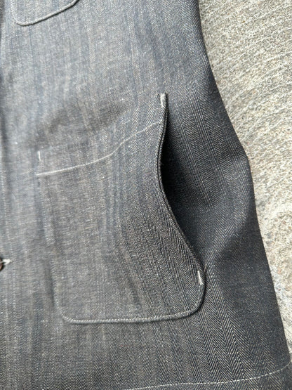 Epaulet Doyle HBT Japanese Denim Workwear Chore Jacket (Unisex L)