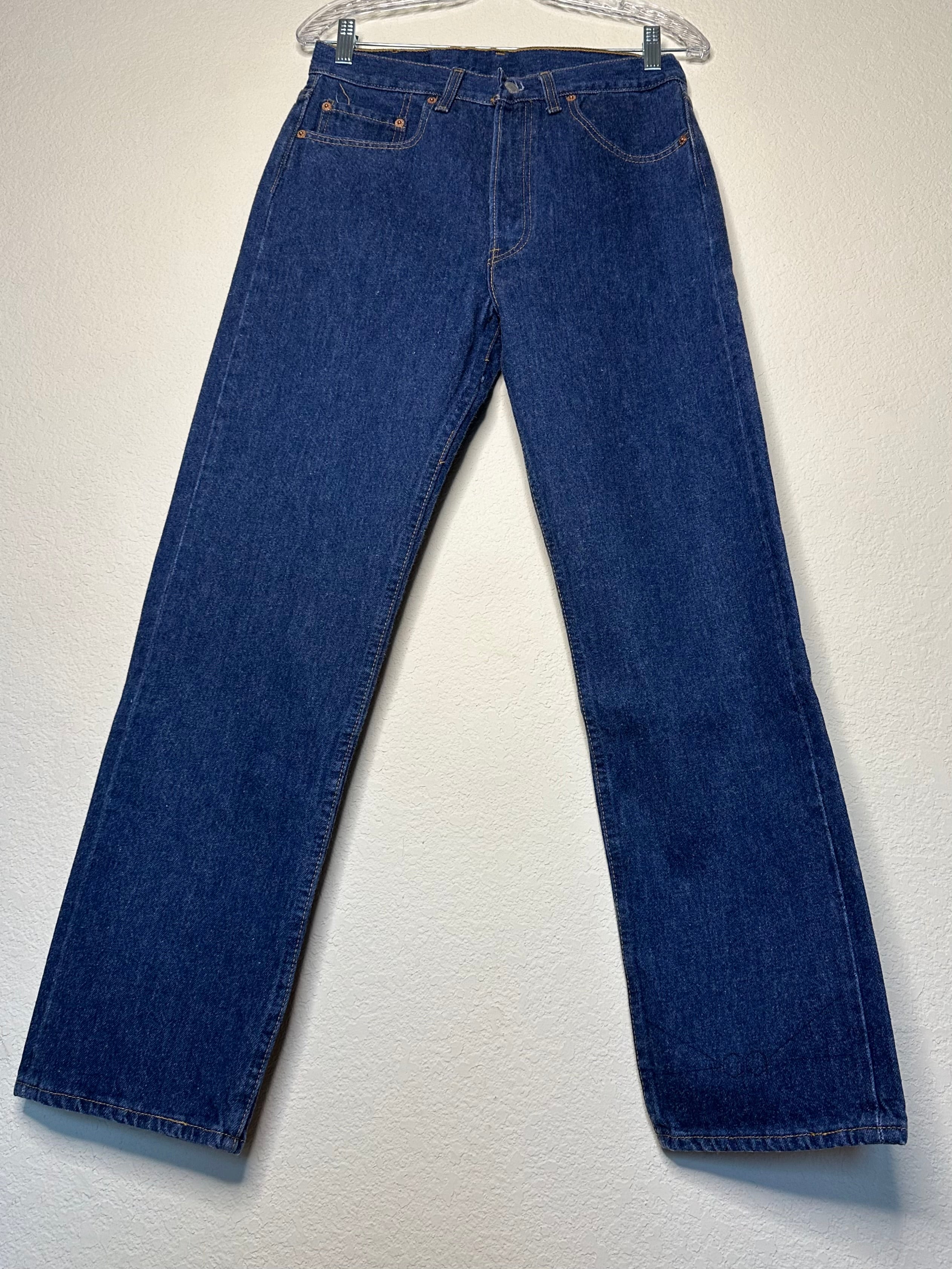 90's Levi's 501 Soft Indigo Jeans USA (Men's 30x29 / Women's 28