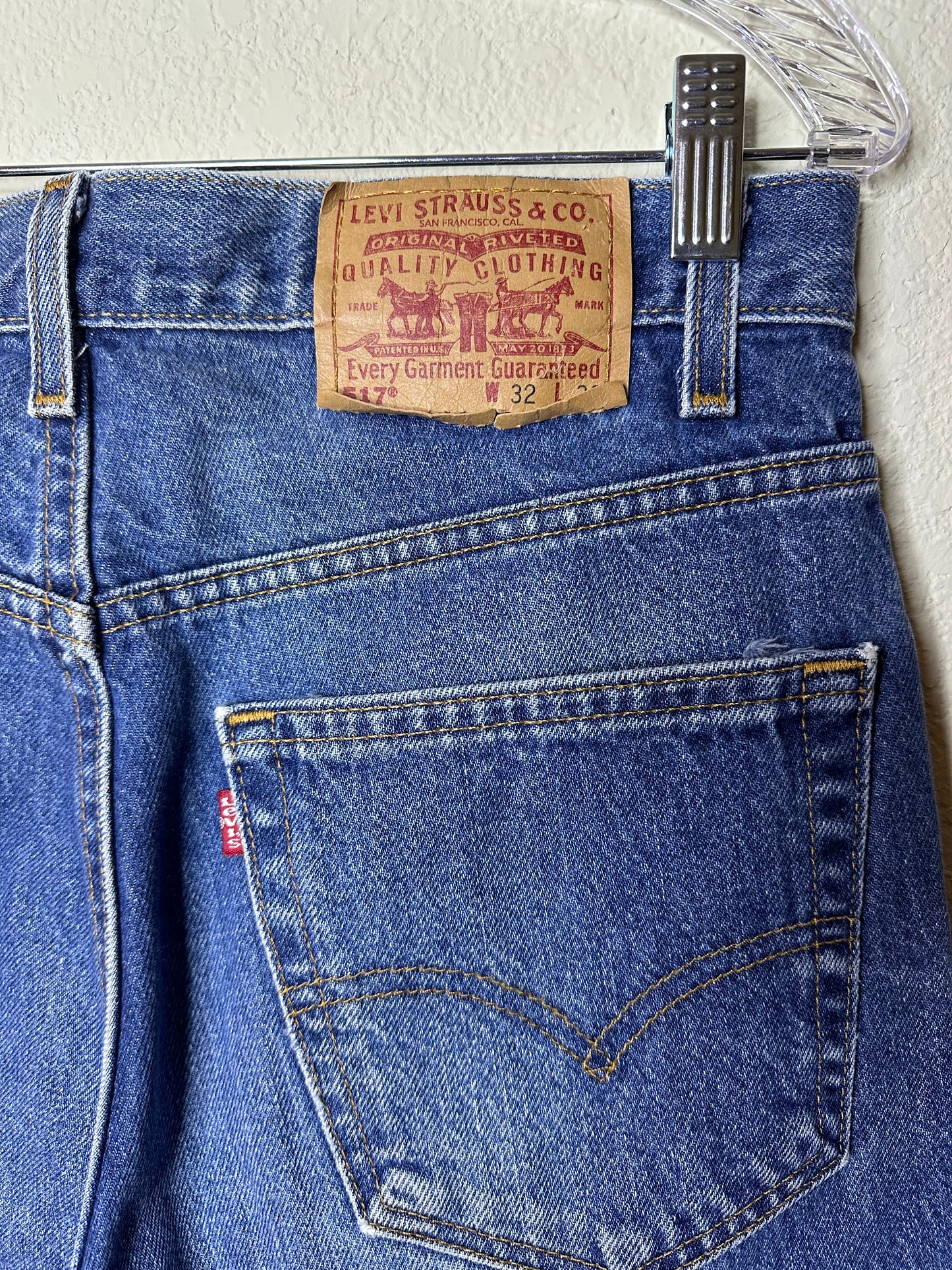 80’s Levi’s 517 USA Boot Cut Jeans (31x31 / Modern 8)