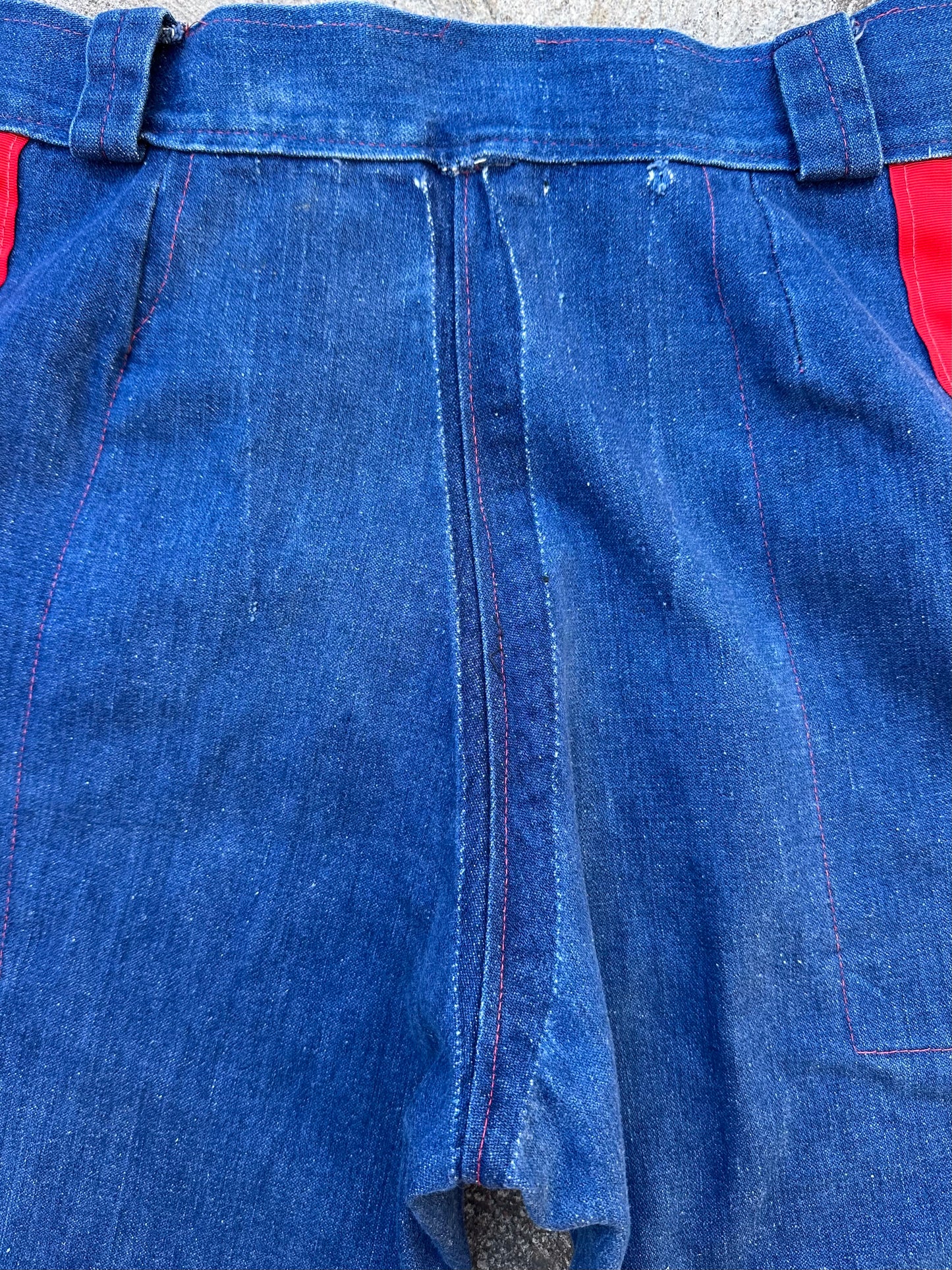 Rare 70’s Handmade Denim Motocross Racing Pants (34x30)