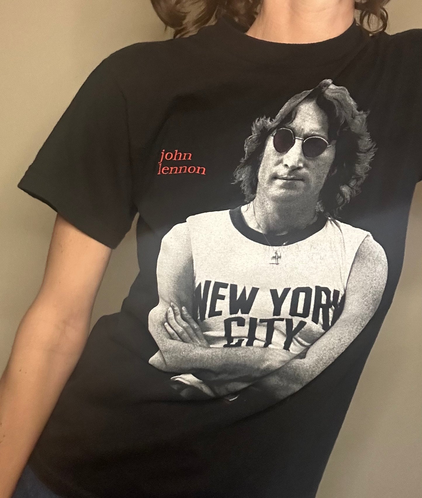 90’s John Lennon Beatles NYC Imagine Tee (Unisex S)