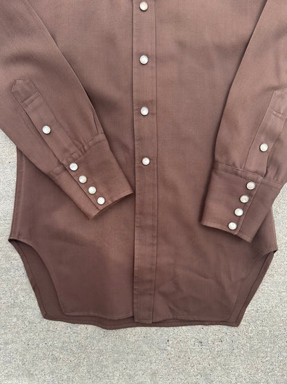 40’s Western Gabardine Fringe Pearl Snap Shirt (Unisex XS/S)