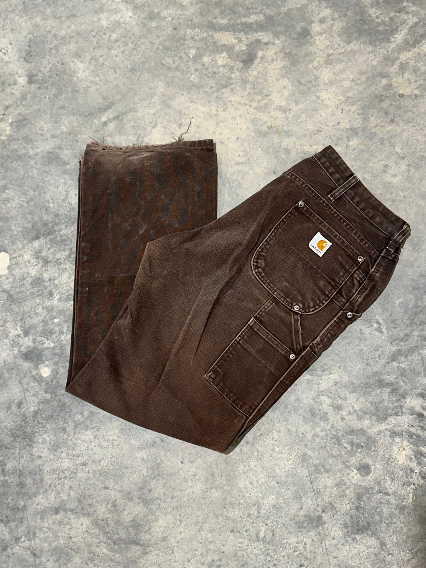 90’s Carhartt Double Knee Duck Carpenter Dungarees (34x34)