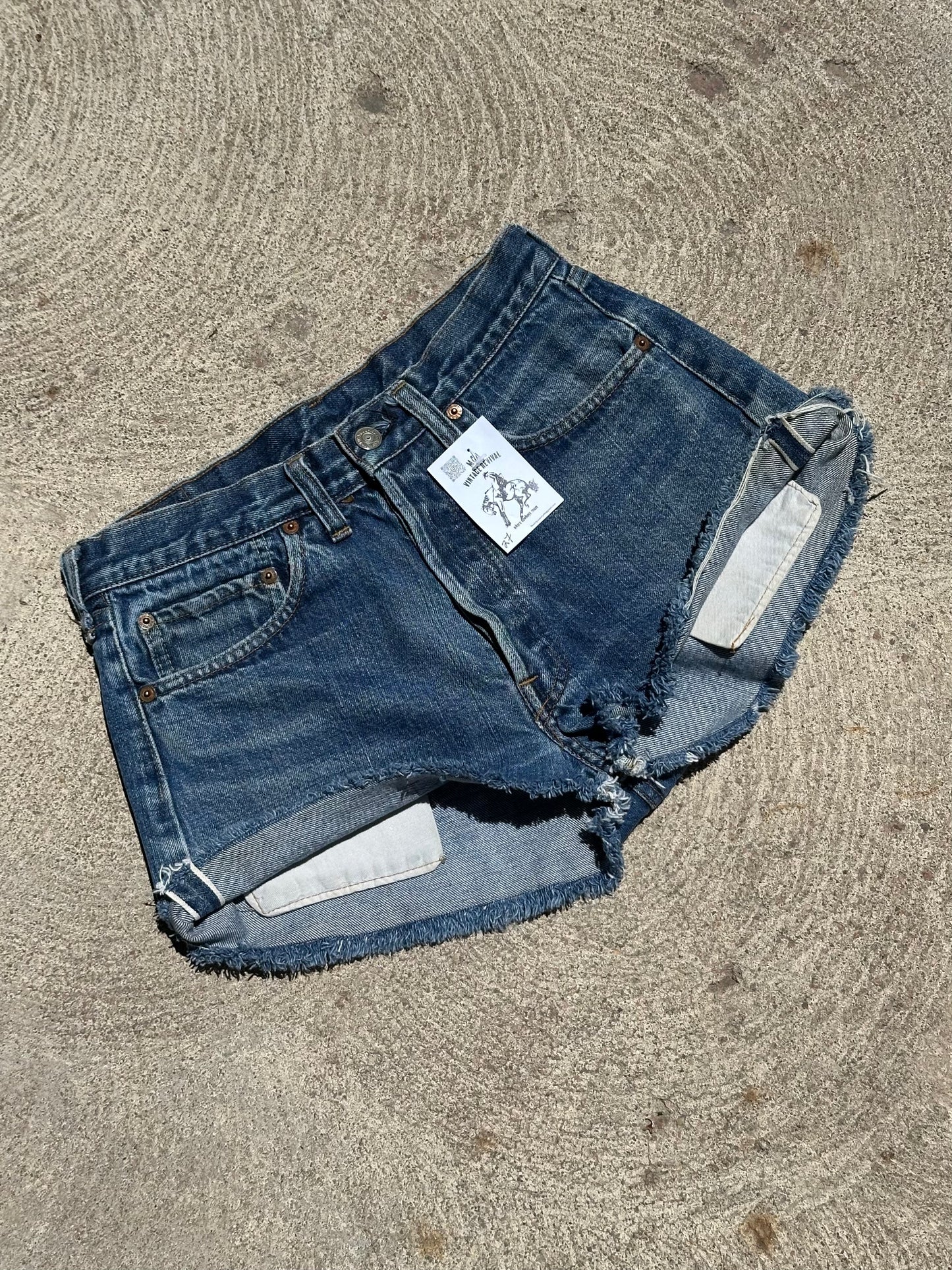 70’s Levi’s Redline Selvedge 501 STF Denim Cutoff Shorts (27” / Modern 26)