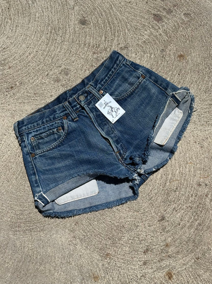 70’s Levi’s Redline Selvedge 501 STF Denim Cutoff Shorts (27” / Modern 26)