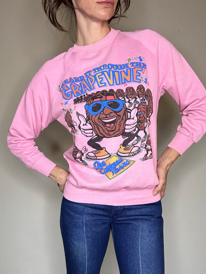 80’s The California Raisins Raglan Sweatshirt (Unisex S/M)