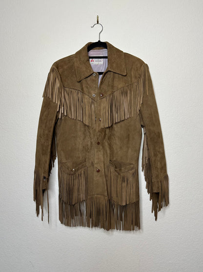 60’s K-Bar-Z Ranchwear Suede Western Fringe Jacket (Unisex S)