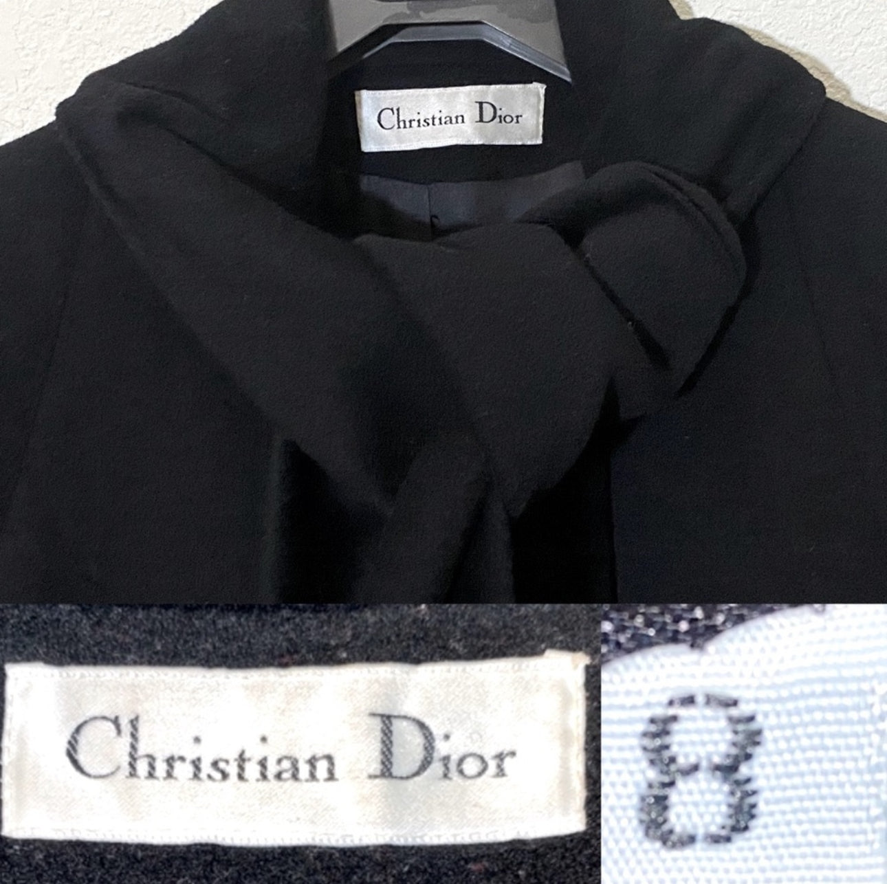 Vintage 1980’s Christian Dior Wool Swing Coat (Women’s L)