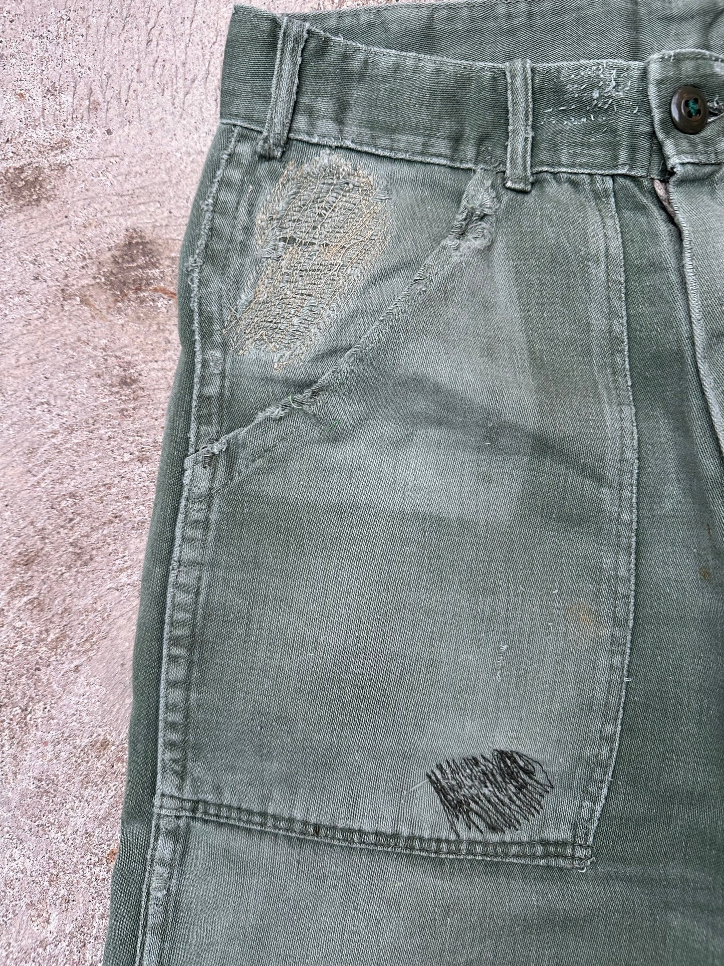 60’s US Military OG-107 Cotton Sateen Field Pants (26-27x28)