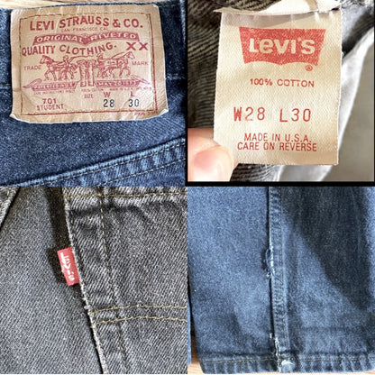 90’s Vintage Levi’s 701 USA Jeans (27x30 / Modern 2)