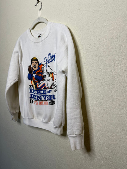 80’s Raglan John Elway Duke of Denver Sweatshirt USA (Unisex S)