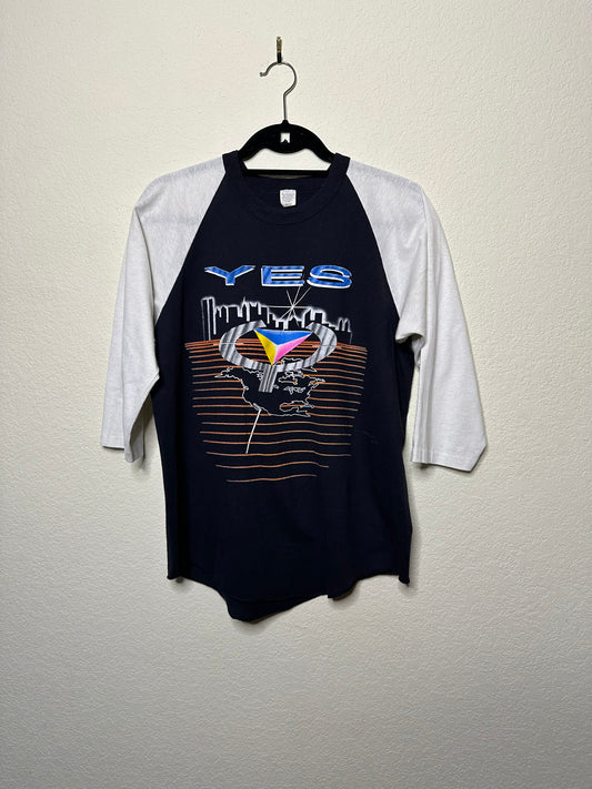 80’s YES World Tour Single Stitch Raglan Tee (Unisex M)