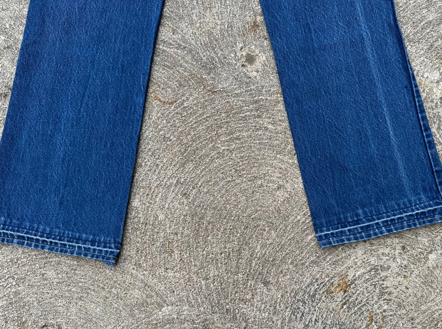 80’s Levi’s 517 Orange Tab Leather Back Patch USA Crop Jeans (Men’s 30x28.5 / Women’s 28)
