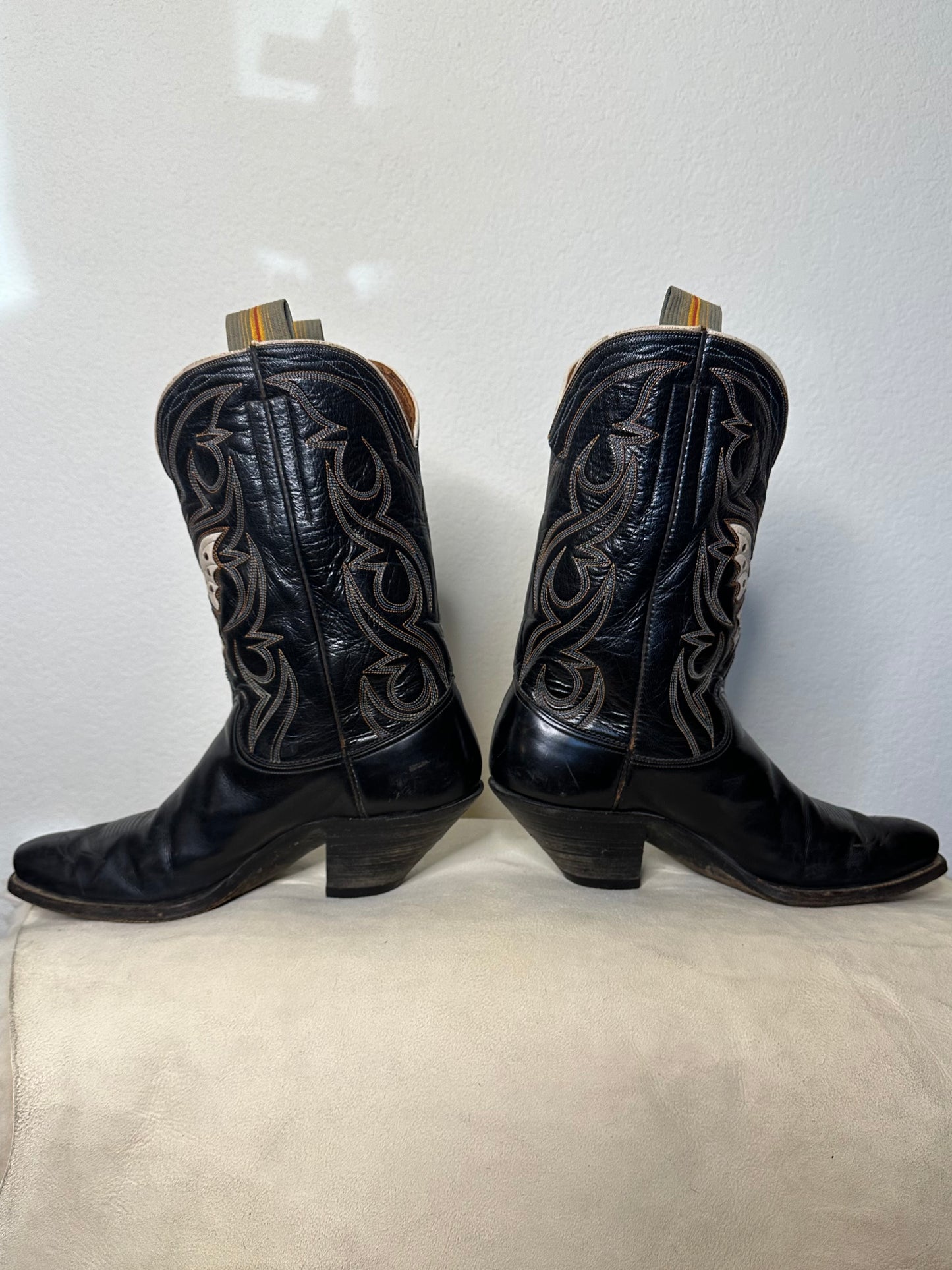 1930’s Western Boot Co. Handmade Butterfly Inlay Cowboy Boots (9.5D / 11)