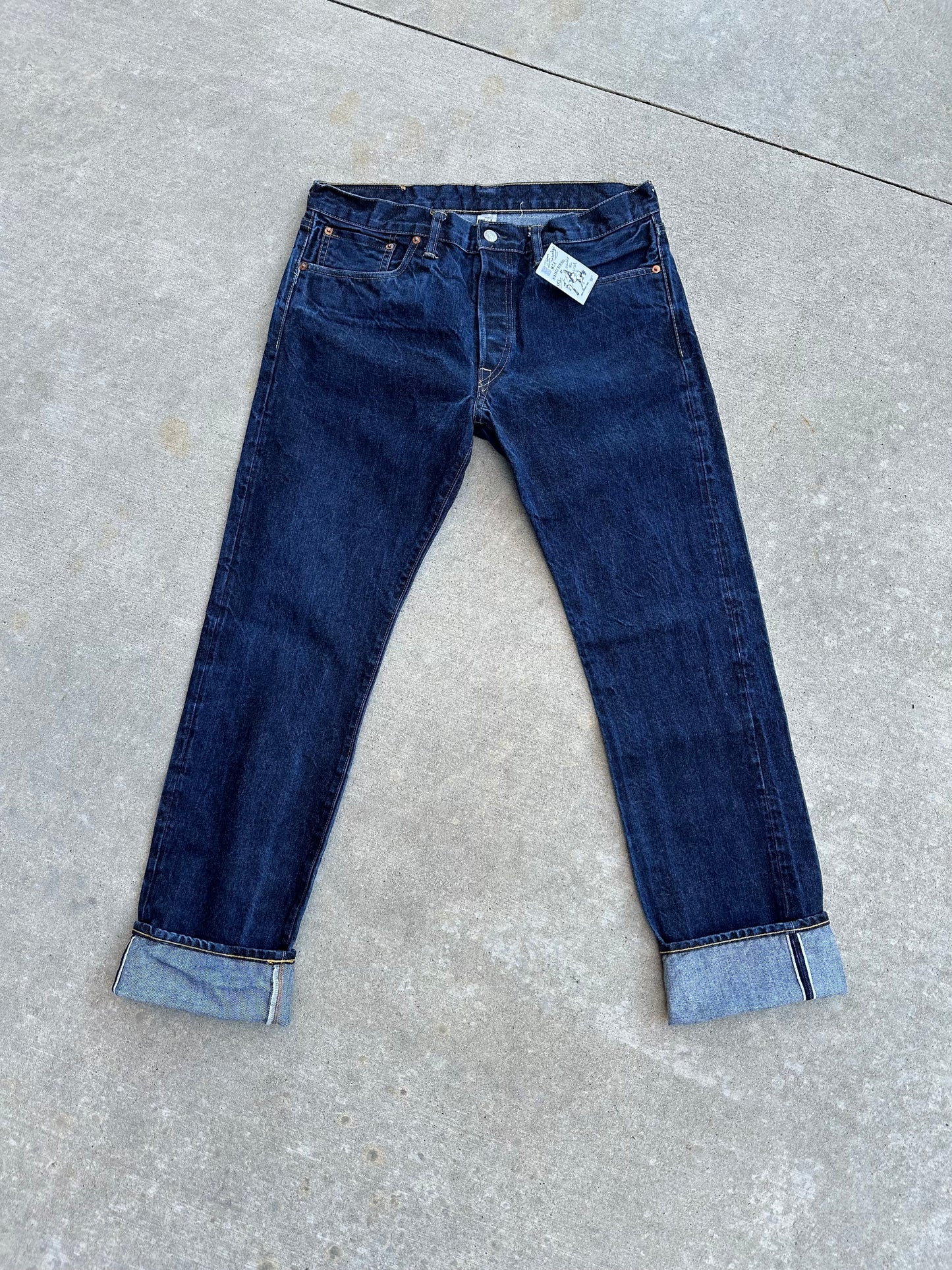 Double RL Japanese Woven Selvedge Denim Straight Leg Jeans