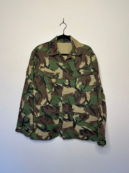 60’s HBT Herringbone Twill Cotton Camo Sporting Field Jacket (Unisex L)