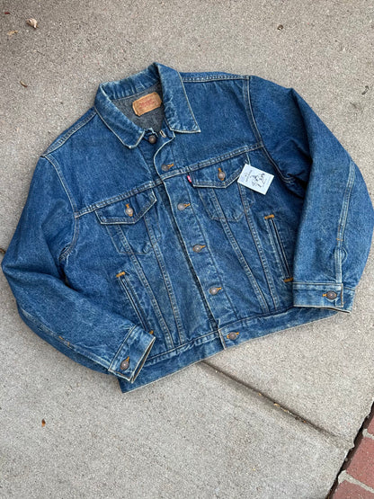 80’s Levi’s Blanket Lined Denim Trucker Jacket Type III (Unisex 42/L)
