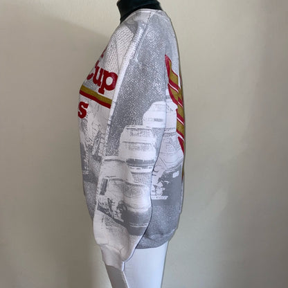 90’s RARE NASCAR Winston Cup Series All Over Print Sweatshirt (Unisex L))