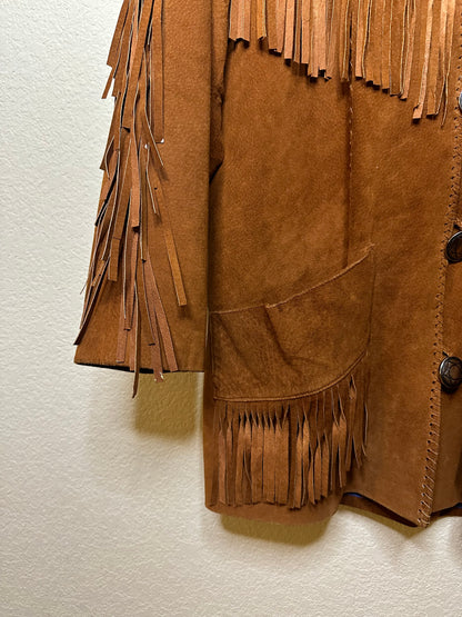 90’s Pia Rucci Beaded Suede Fringe Western Jacket (Women’s M/L)