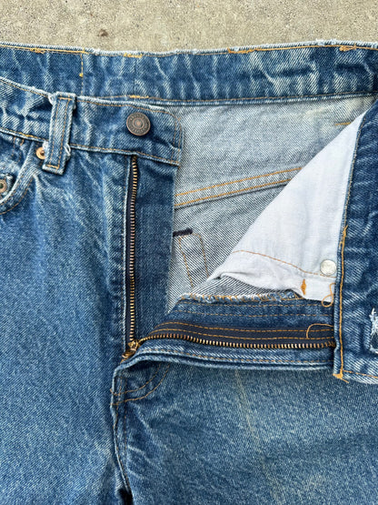 70’s Levi’s 517 Boot Cut #8 USA Jeans w/ Half Leg Fades (Men’s 28x33 / Women’s 26)