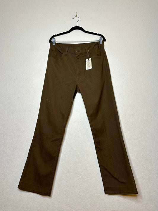 80’s Levi’s 517 Twill Brown Bootcut Pants (Men’s 34 / Women’s 32)