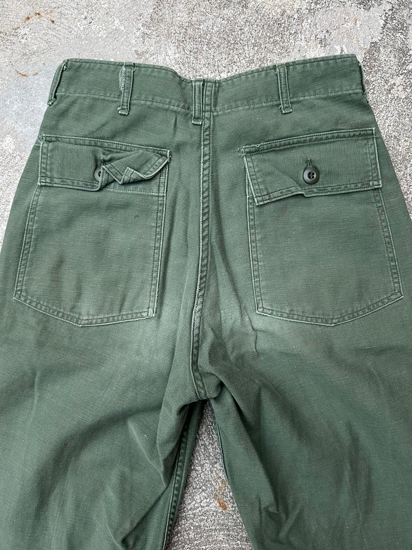 60’s US Military OG-107 Cotton Sateen Field Pants (27x28)