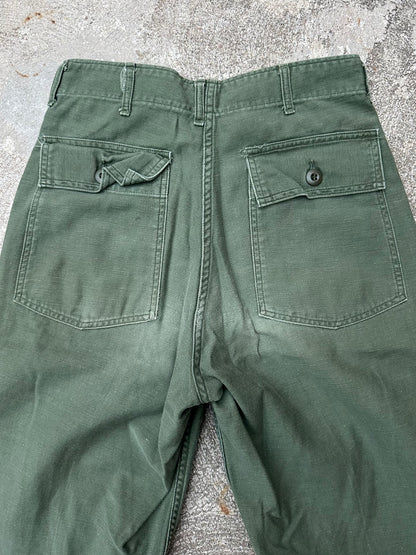 60’s US Military OG-107 Cotton Sateen Field Pants (27x28)
