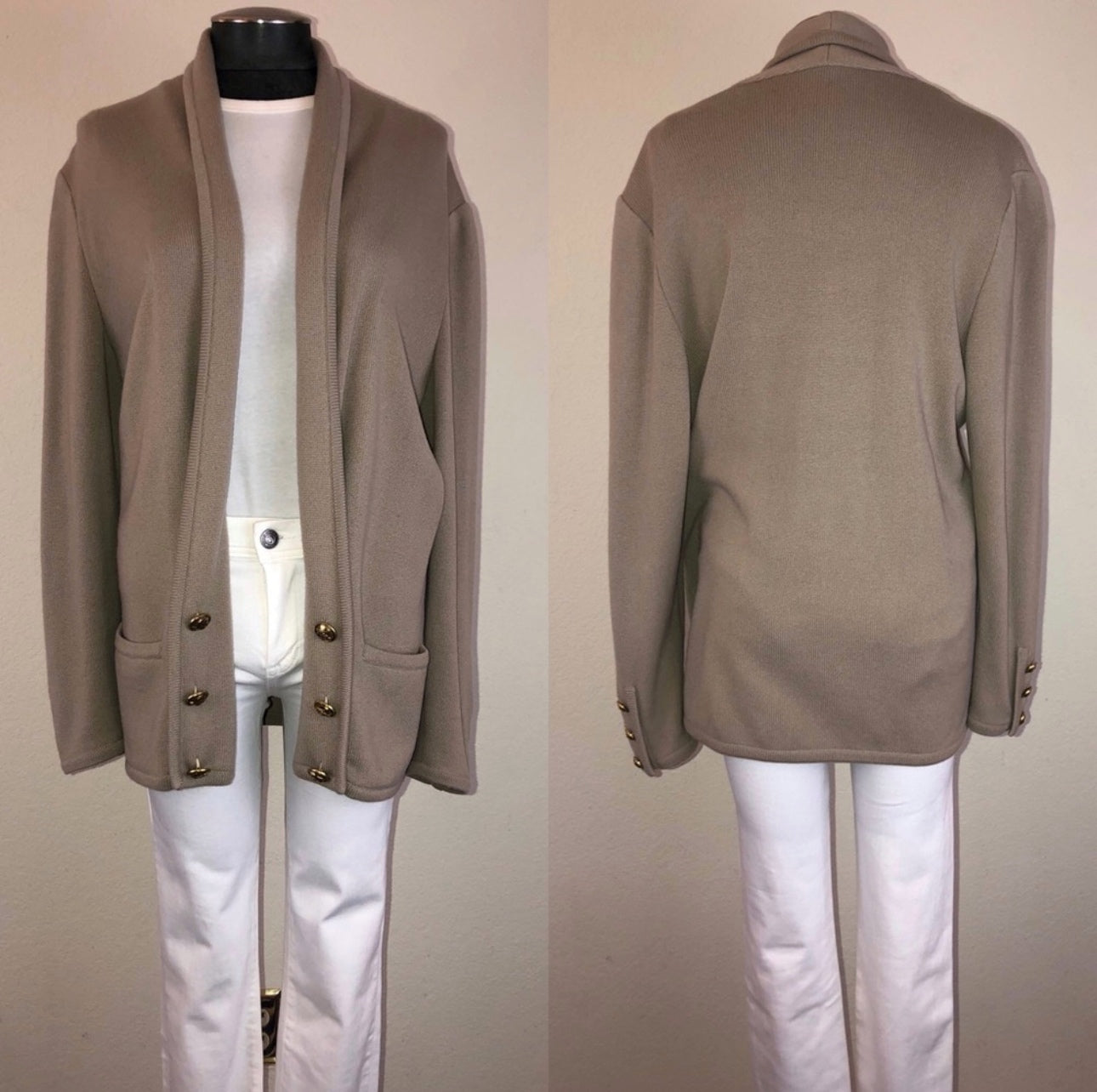 80’s Valentino Boutique Wool Open Cardigan (Unisex L)