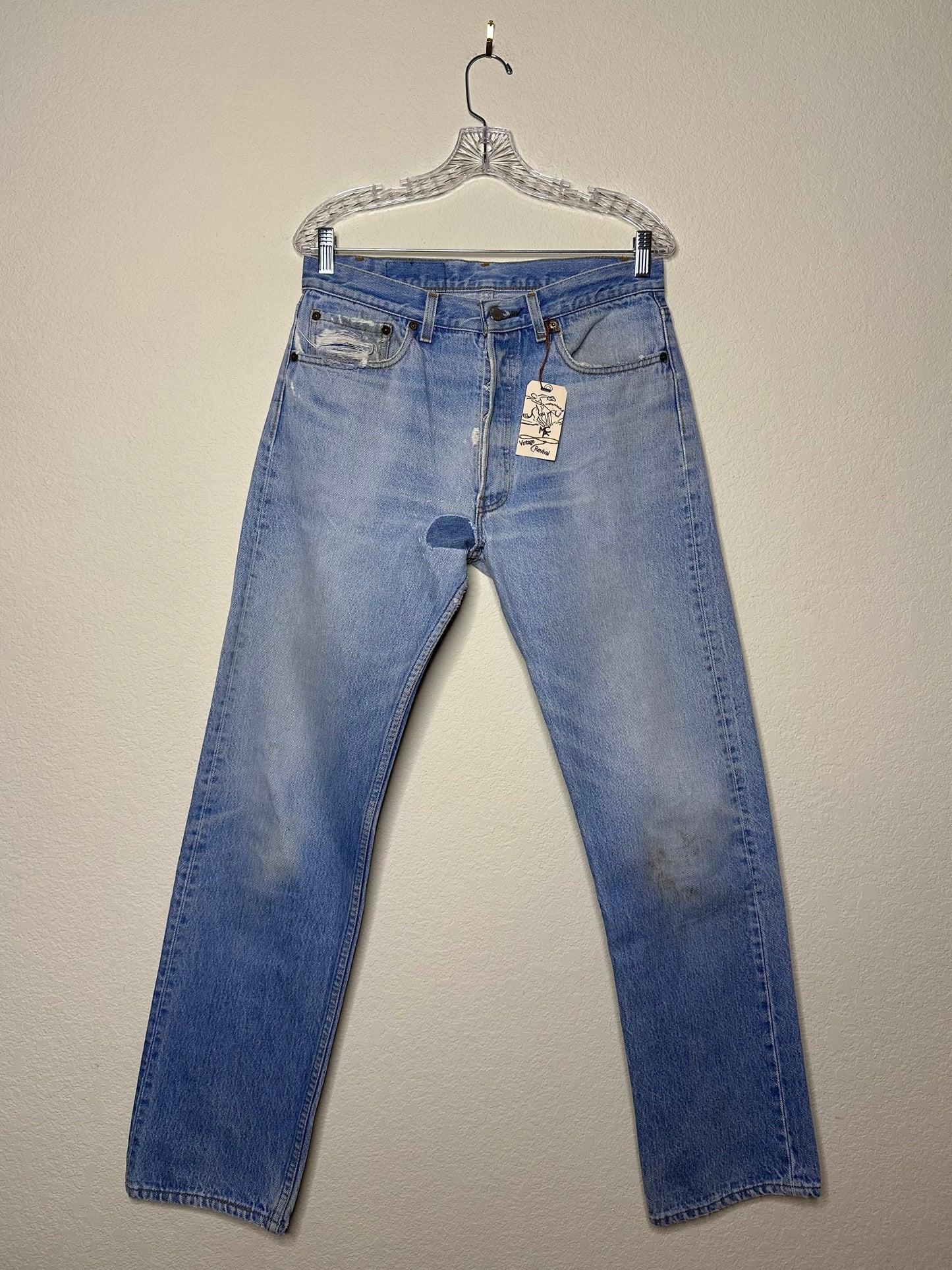 80’s Levi’s 501 USA Patched Jeans (32x31 / Modern 8/10)