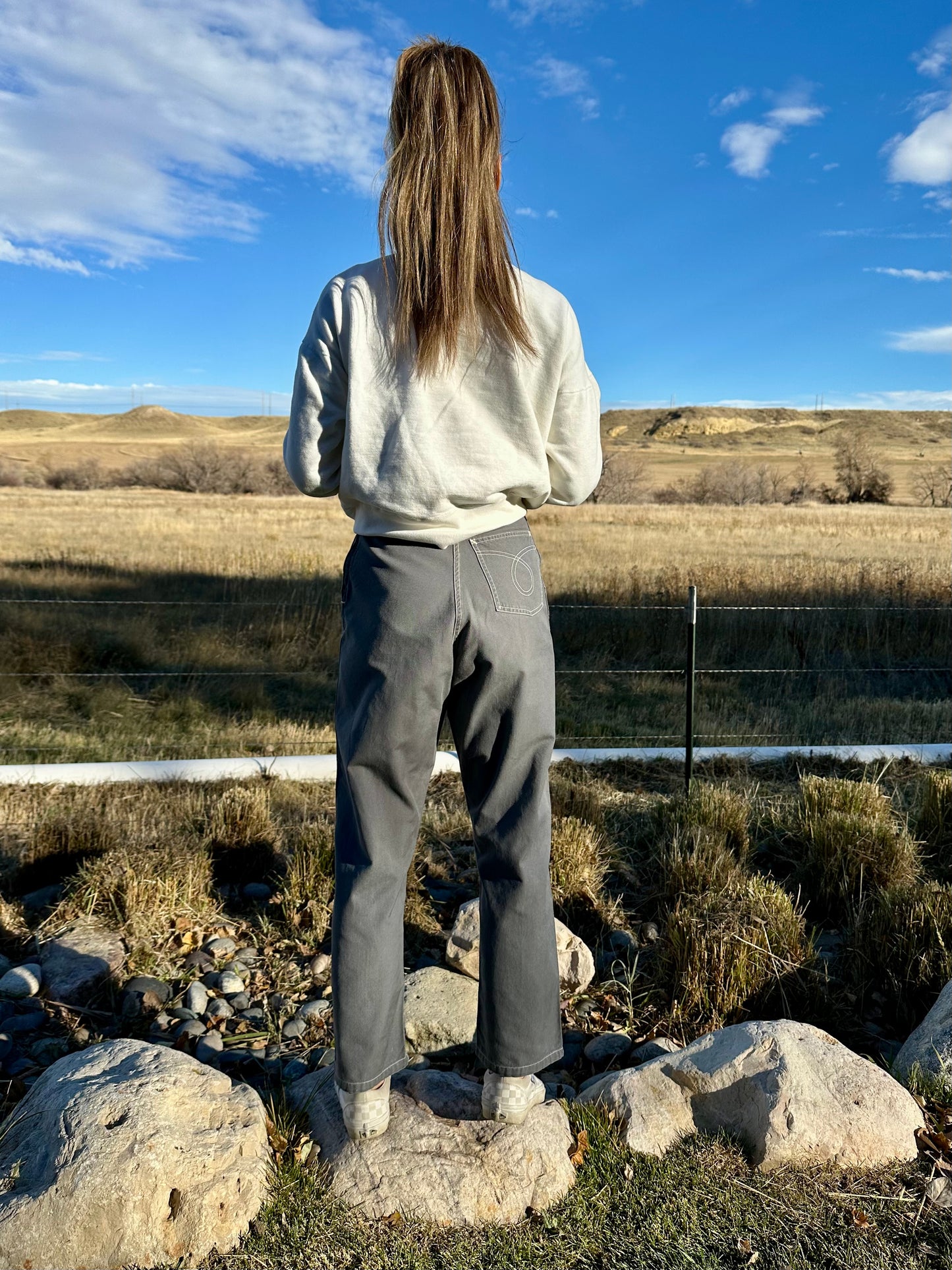 50’s White Stag Sailcloth Side Zip Pants (Women’s 25)