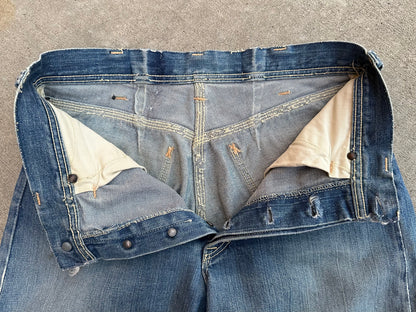 RARE 40’s Key Donut Button Half Selvedge Denim Jeans (32x34)
