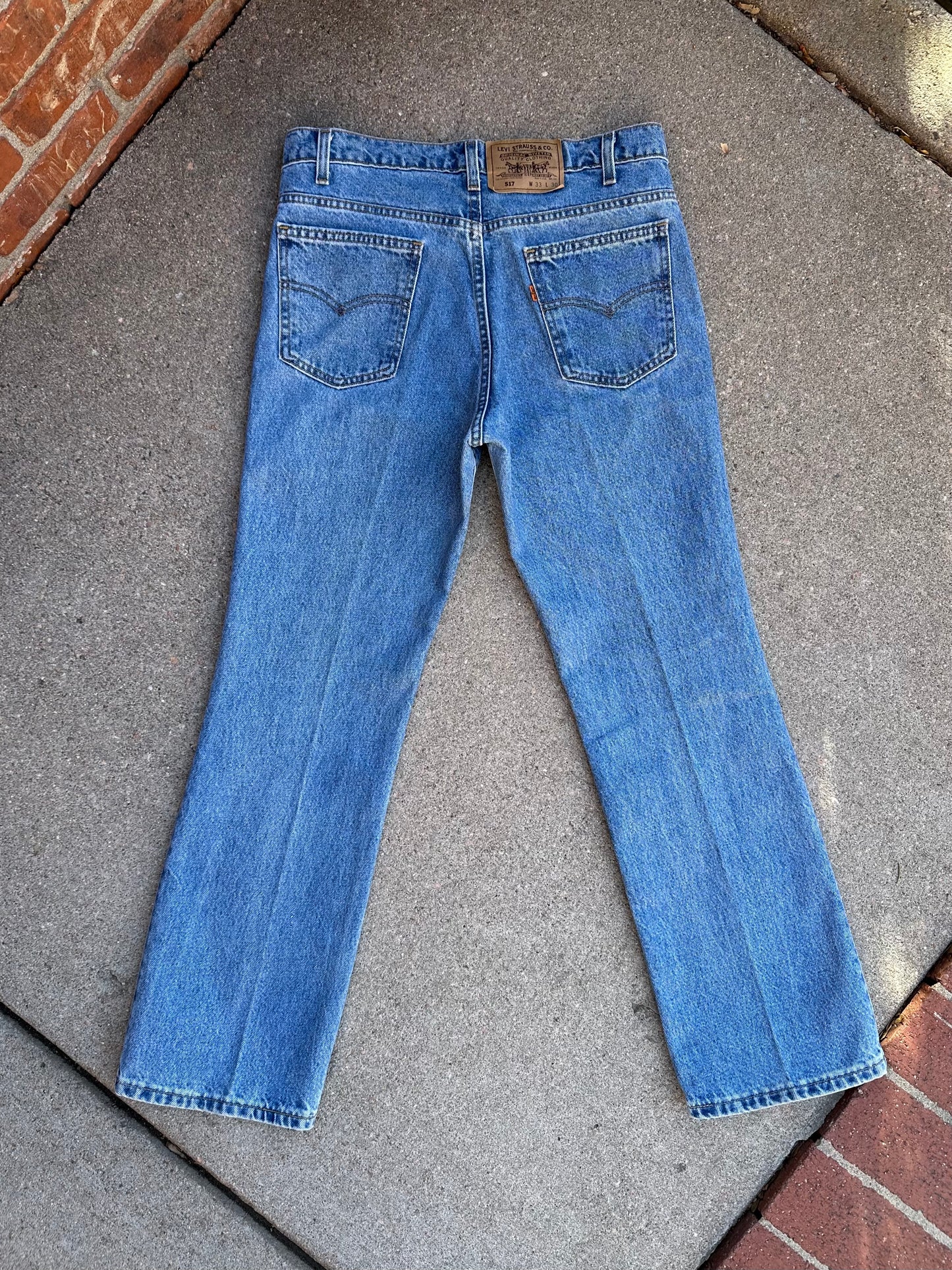 90’s Levi’s 517 Orange Tab USA Jeans (Men’s 32x29.5 / Women’s 29/30)