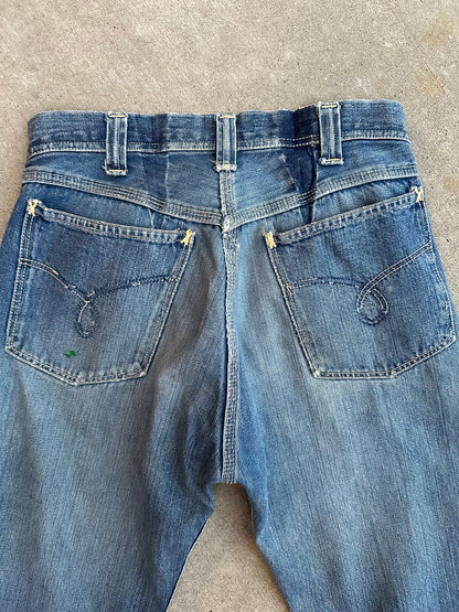 RARE 40’s Key Donut Button Half Selvedge Denim Jeans (32x34)