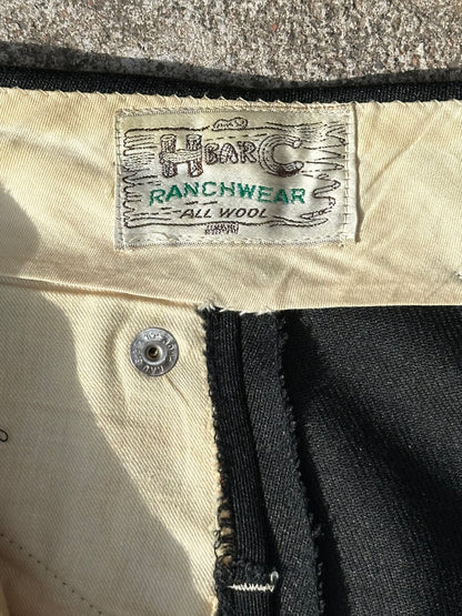 50’s H Bar C Ranchwear Wool Side Zip High-Rise Pants (Women’s 2/4)