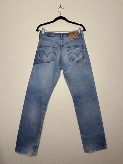 MCA Vintage Revival: Custom 90’s Levi’s 501XX Boro Patchwork Jeans (Modern 4/6)