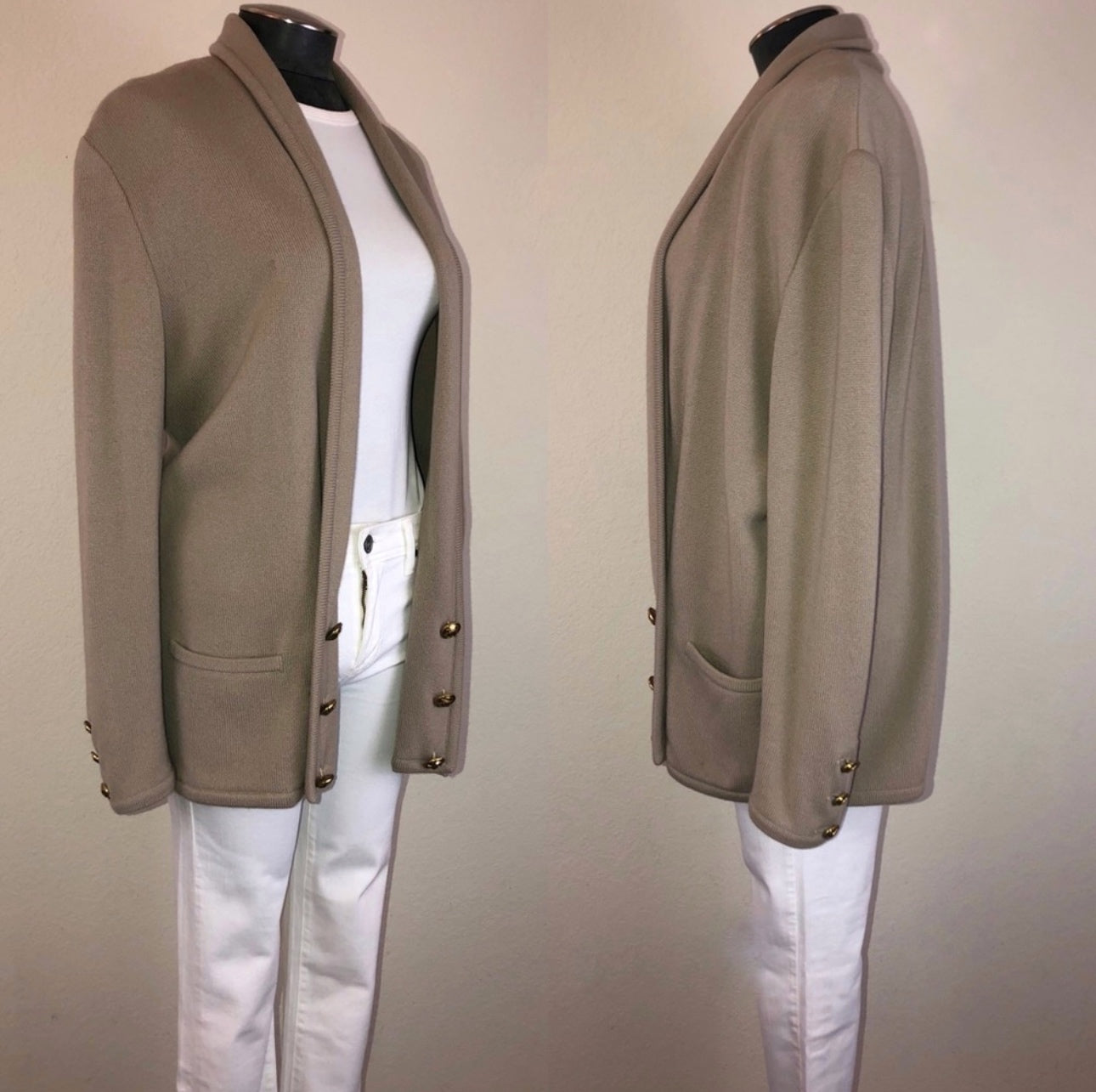 80’s Valentino Boutique Wool Open Cardigan (Unisex L)