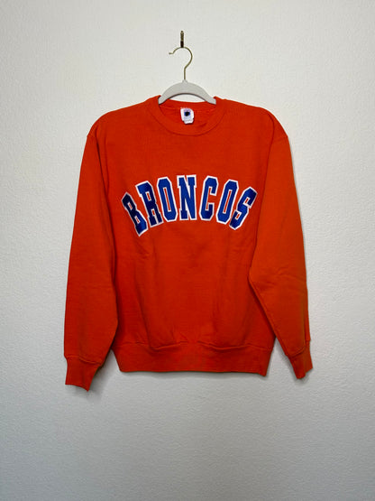 80’s Denver Broncos Patched Logo Sweatshirt USA (Unisex M)