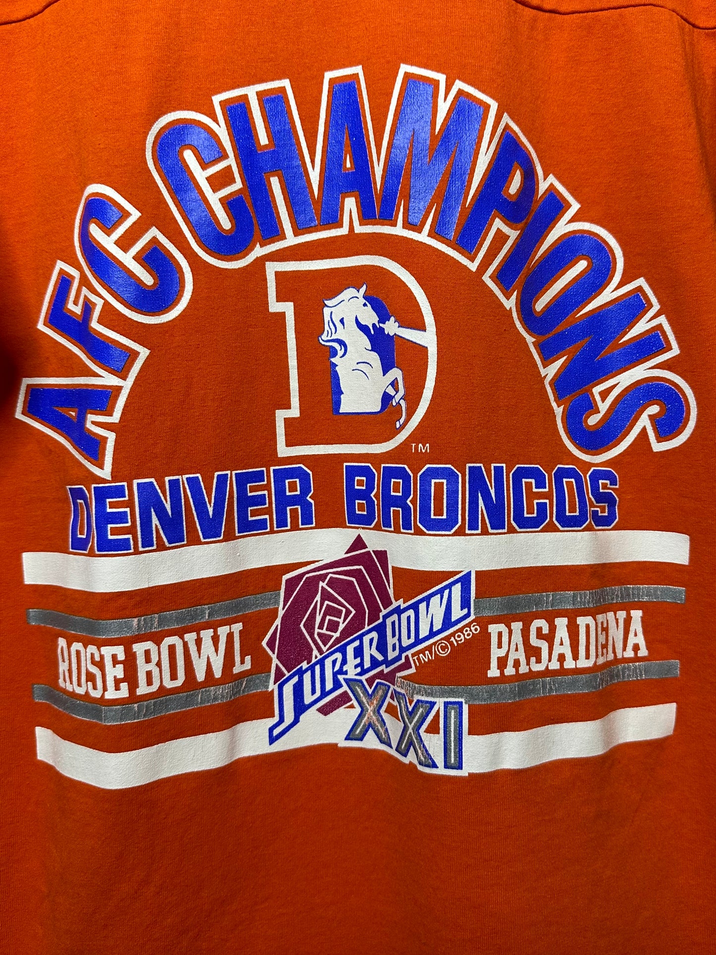 80’s Denver Broncos AFC Champions Jersey Tee (Unisex M)