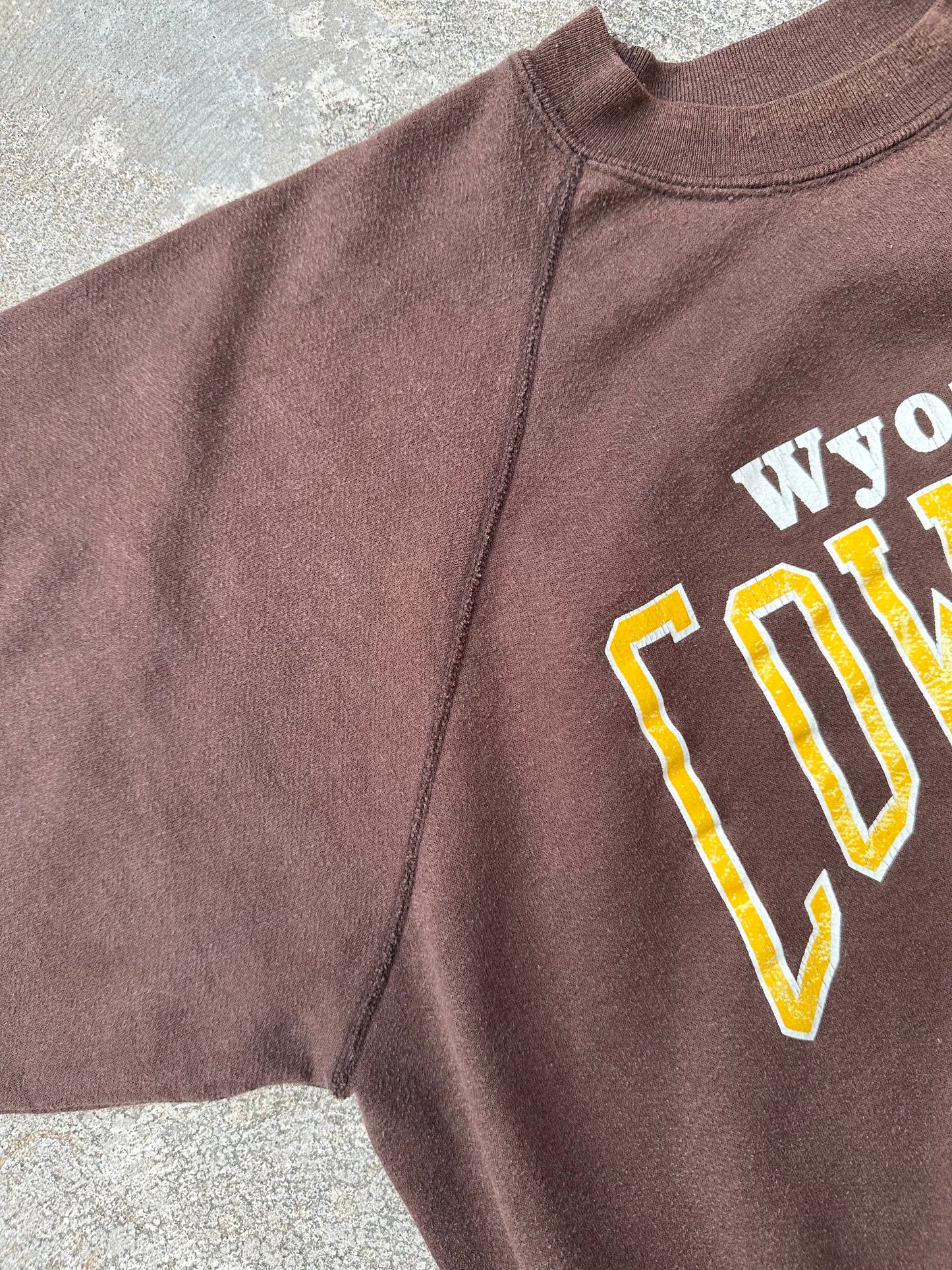 80’s Wyoming Cowboys Pistol Pete Raglan Sweatshirt (Unisex XL)