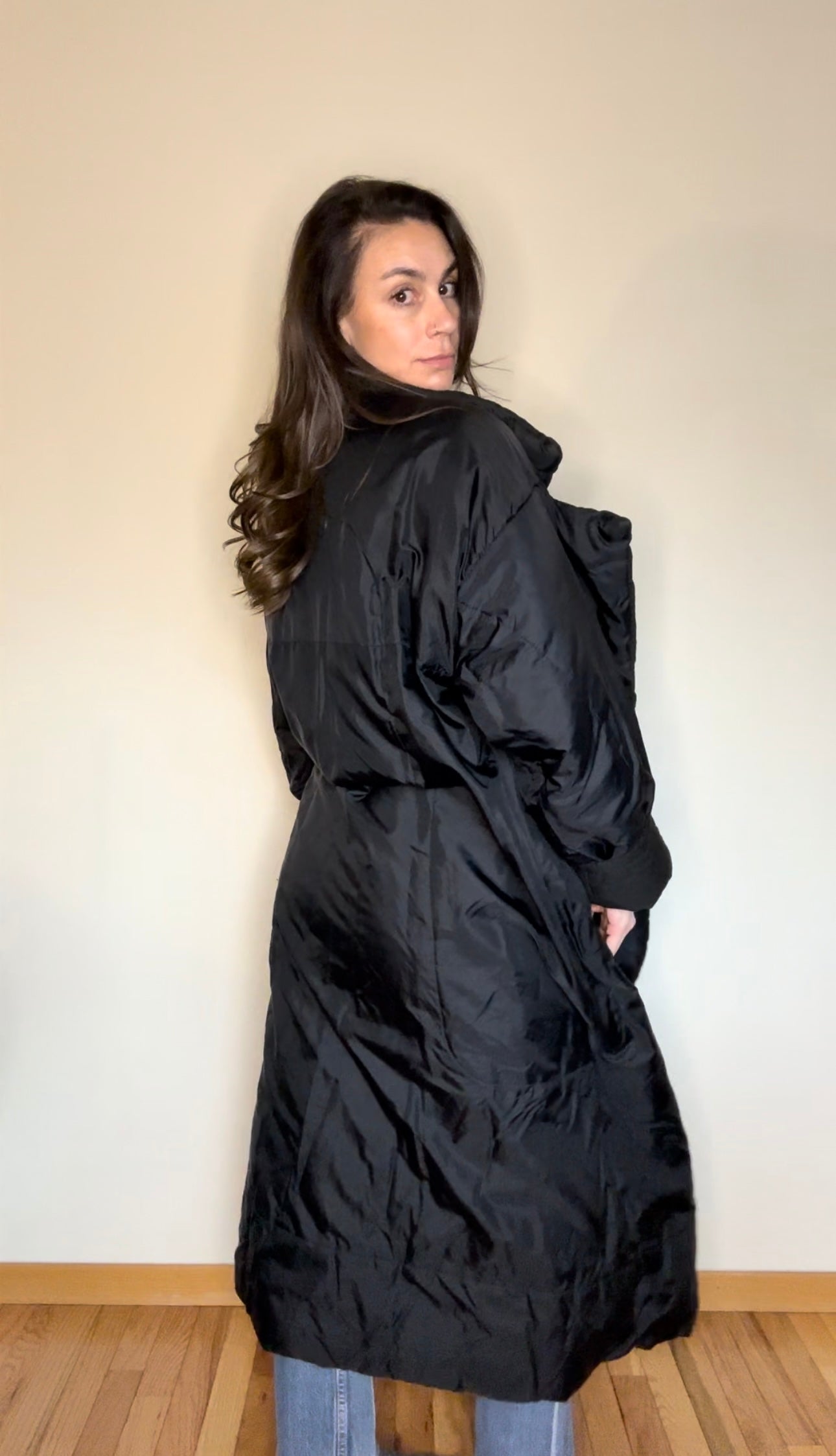 80’s Iconic Norma Kamali Long Sleeping Bag Coat (O/S)