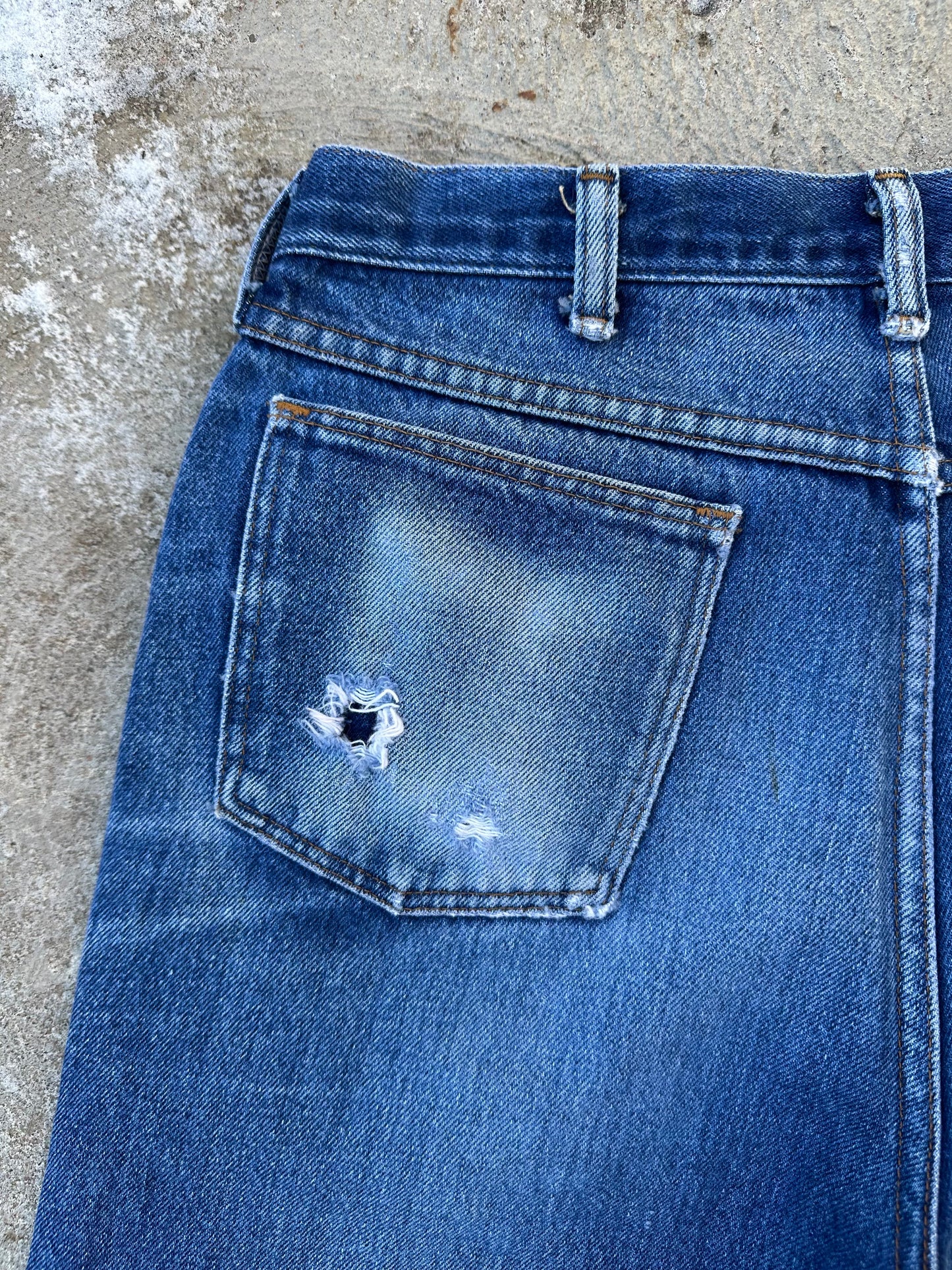 80’s-90’s Rustler Great Fades Distressed Crop Jeans (Men’s 31x27 / Women’s 30)