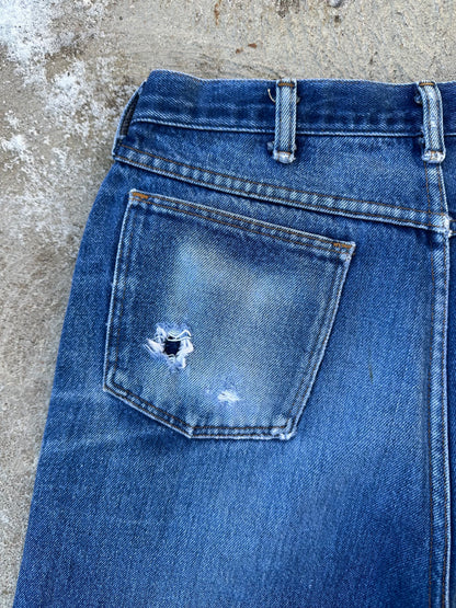 80’s-90’s Rustler Great Fades Distressed Crop Jeans (Men’s 31x27 / Women’s 30)