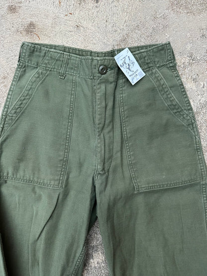 60’s US Military OG-107 Cotton Sateen Field Pants (27x28)