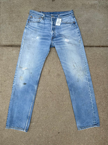 90’s Levi’s 501xx Distressed Jeans (Men’s 32/ Women’s 30)