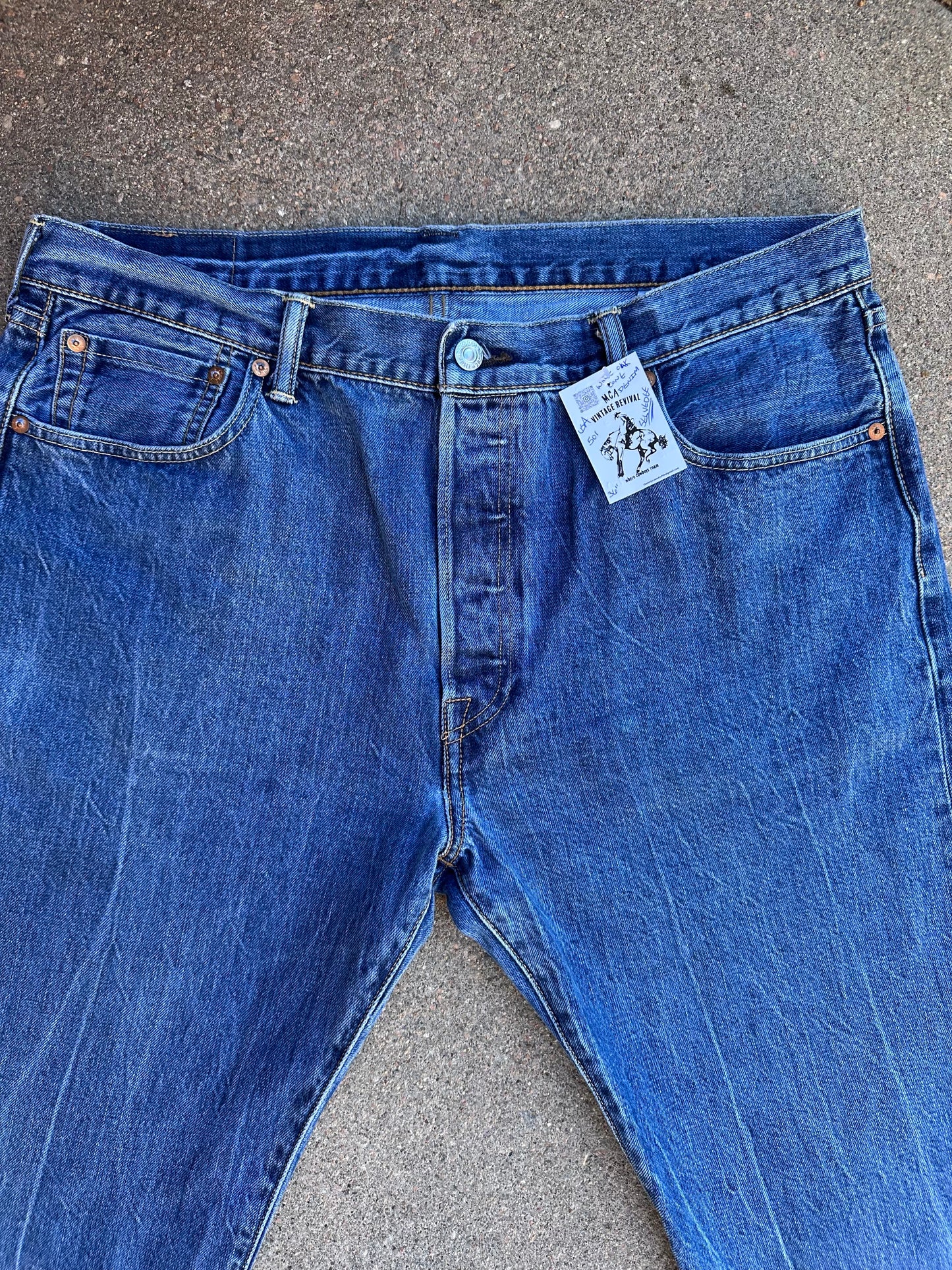 Levi’s 501 Redline Selvedge White Oak Cone Denim Repro USA Jeans (Actual 36x33)