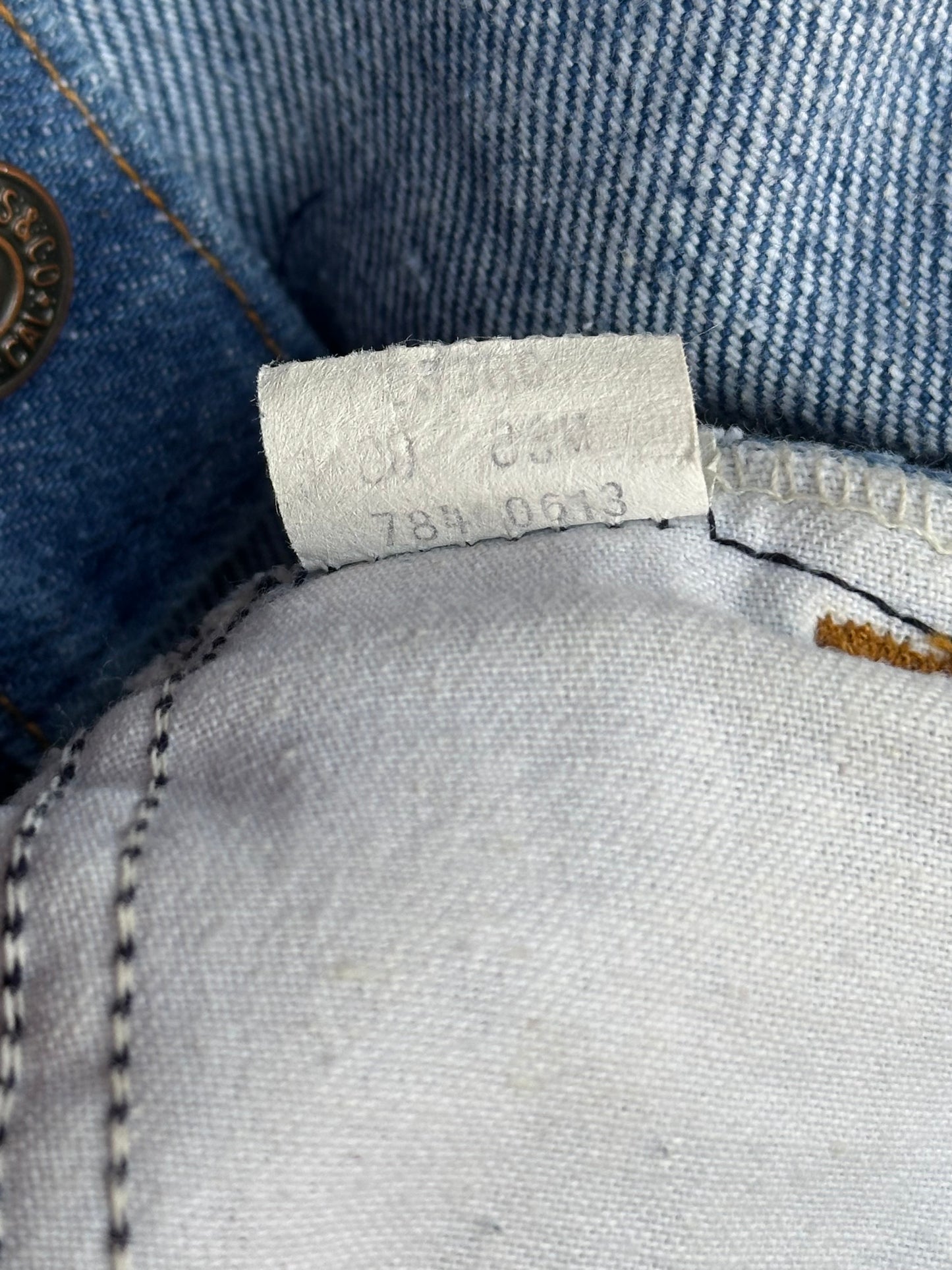 70’s Levi’s 784 Orange Tab Elephant Bell Bottom Denim Jeans USA (Women’s 26)