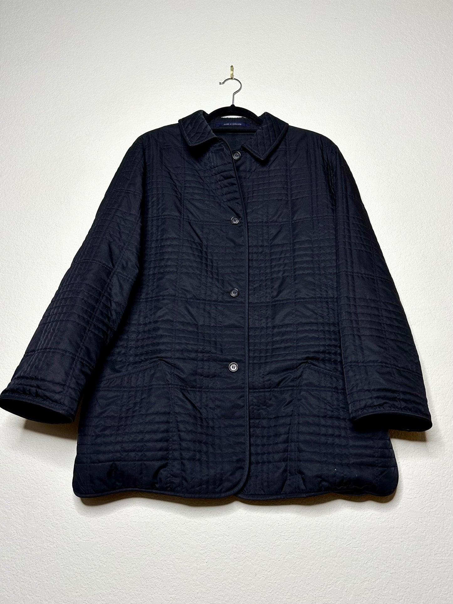 Vintage Burberry Nova Check Quilted Utility Jacket (Women’s M)