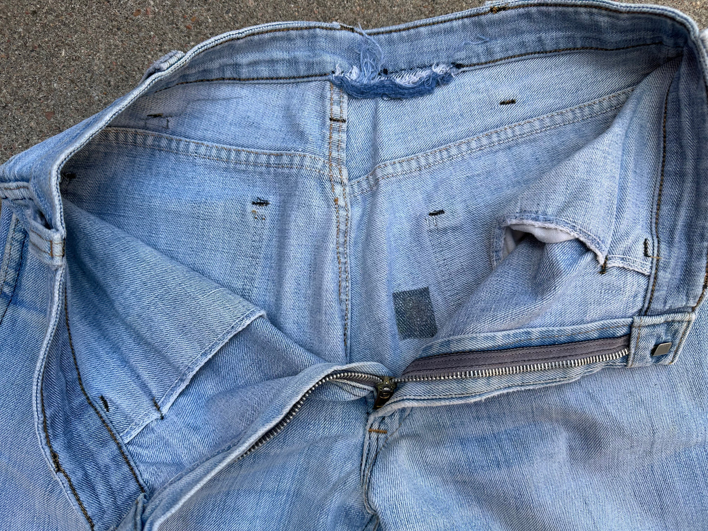 70’s Dickies Bootcut Patched Denim Twisted Seam Talon Jeans (Men’s 31x29/ Women’s 30)