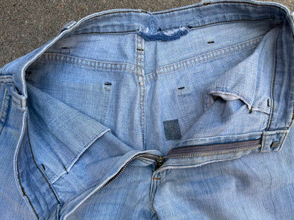 70’s Dickies Bootcut Patched Denim Twisted Seam Talon Jeans (Men’s 31x29/ Women’s 30)