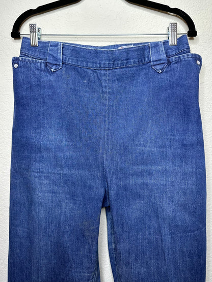 50’s LEVI’S Big E Side Zip Shorthorn Denim Pants (Women’s 34)